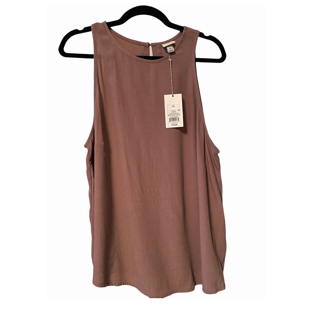 Brand New Dusty Purple High Neck Tank Top XL
